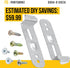 Samsung Dishwasher Mounting Bracket DD94-01002A Dishwasher Assembly-install Kit Replacement #DD94-01002A AP4450818 DW80K5050US PS4222710 - Diy eTips Included - Upgraded Mounting Set
