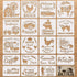 20 Pieces Farmhouse Stencils Reusable Farm Painting Stencils Farm Theme Drawing Art Template for Scrapbooking Drawing Tracing DIY Furniture Wall F...