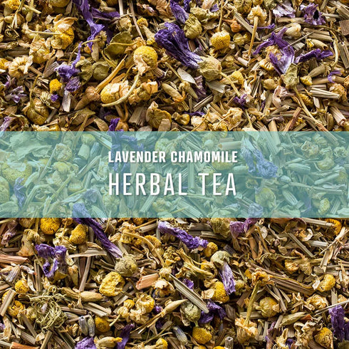 Elevate Lavender Chamomile Loose Leaf Herbal Tea - Caffeine Free, 2 oz Pouch - 25 Cups, Hot & Iced...