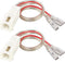 RED WOLF Front Dash Tweeters Speaker Wiring Harness Adapter Connector Plug Replacement for Dodge Ram Jeep Chrysler 2005-2022 Aftermarket Dash Twee...