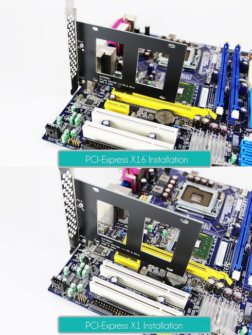GLOTRENDS 2.5 inch SSD Mounting Bracket with SATA III Cable and SSD Screws, PCIe or PCI Slot Installation...