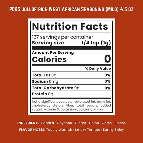 POKS Jollof Rice West African Seasoning (Mild)...