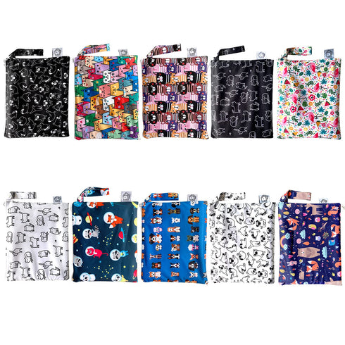 Flockthree Waterproof Baby Diaper Changing Pad with Storage Bag (28.7" X 19.7") Washable Wipeable Reusable Leak Proof Diaper Travel Mat Station Ch...