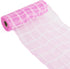MEEDEE Pink and White Plaid Deco Mesh 10 Inch Pink White Check Mesh Ribbon Fabric Mesh Roll Decorative Mesh Wreath Supplies for Baby Shower It's A...