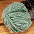 JubileeYarn Chenille Yarn - 100g/Skein Worsted Weight - Sea Spray - Teal Grey Seafoam Green - 2 Skeins...