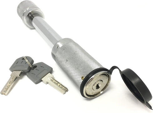 MaxxHaul 70050 Trailer Hitch Lock - Heavy Duty 5/8"- Hitch Locking Receiver Pin With 2 Keys, Chrome...