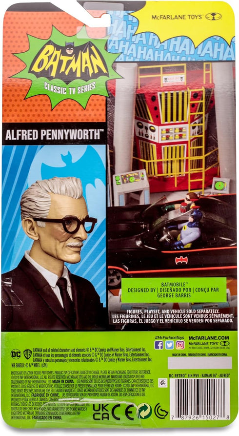 McFarlane Toys - DC Retro Alfred Pennyworth (Batman 66') 6in Action Figure...