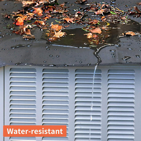 Qualward Air Conditioner Covers for Outside Units, AC Cover for Outdoor Central Unit Top Heavy Duty Water-Resistant Fits Up to 32 x 32 Inch, Black...