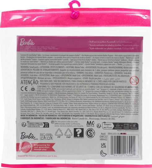 Barbie Fashion 2-Pack, Pink and Yellow Top and Shorts, Blue Tank and Skirt, Pink Sunglasses, Yellow Necklace...