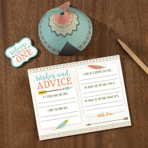 Lillian Rose Boho Baby Shower Wishes Cards...