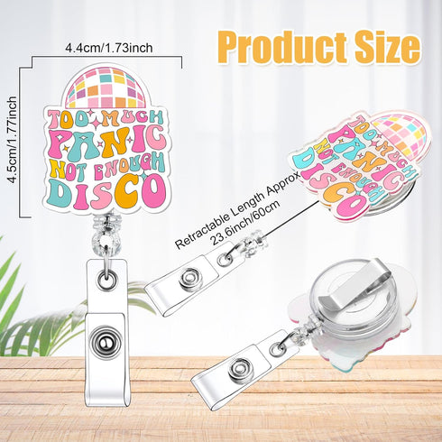 12 Pcs Funny Badge Reel Nurse Badge Reel Holder Retractable ID Clips Cute Badge Reel for Doctor Student Men Women Office Nurses Lanyard Supplies A...