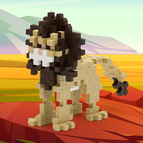 PLUS PLUS – Lion – 70 Piece, Construction Building Stem/Steam Toy, Interlocking Mini Puzzle Blocks for Kids, Mini Maker Tube...