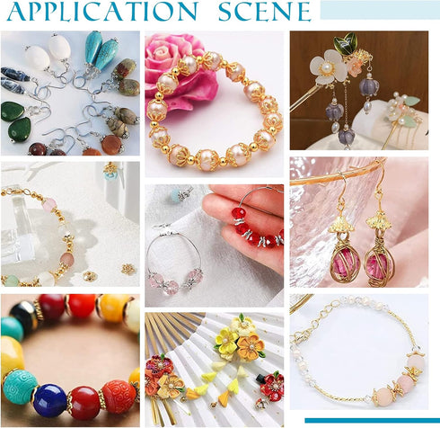 PH PandaHall 278Pcs Bead Caps, 12 Styles Flower Bead Cap Spacers Brass & Alloy Bead Cap Bails End Charm Caps Spacer Beads for Earring Bracelets Ne...