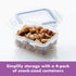 LOCK & LOCK Easy Essentials Food Storage Container Set, 4-Piece -Clear...