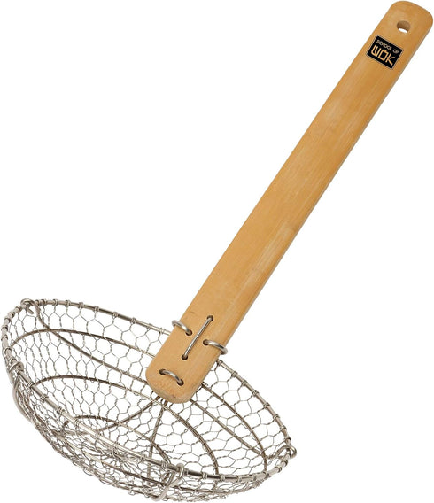 School of Wok - Stainless Steel - Bird's Nest Strainer with Bamboo Handle...