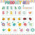 Hello Spring Bulletin Board Flower Bulletin Board Floral Paper Cutouts Floral Bulletin Board Decoration Butterfly Bird Bee Classroom Decor for Kin...