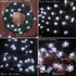 Christmas Decorations Solar Snowflake String Lights Outdoor, Bright and Long Lasting 50LED Solar Christmas Lights Outdoor Waterproof, 31ft White C...