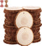 Natural Wood Slices TICIOSH Craft Unfinished Wood kit Predrilled with Hole Wooden Circles for DIY Crafts Wedding Decorations Christmas Ornaments A...
