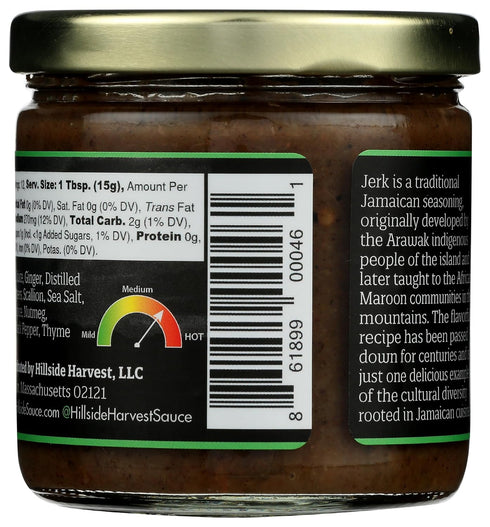 Hillside Harvest – Jamaican Jerk Marinade, Gourmet, Handcrafted, Spice and Sweet Citrus, Hot Heat Level, 6.5 oz. Jar (Jamaican Jerk, 6.5 Oz (Pack ...