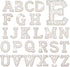 Chuangdi 26 Pcs Pearl Rhinestone Letter Patches Iron on a to Z White Rhinestone Pearl Bling Patch Glitter Sew on Alphabet Applique Bling English L...