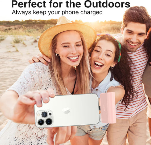 Portable Charger for iPhone,5000mAh Ultra-Compact Small Portable Charger Compatible with iPhone 6/7/8/SE/11/XR/12/12 Pro Max/13/13 Pro Max/14/14 P...