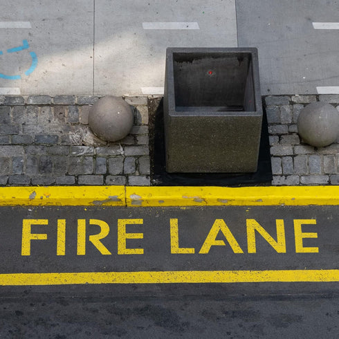 4" Fire Lane No Parking Pavement Word Letter Stencil Template No Parking Fire Lane Stencil Cardboard Parking Lot Stencils Reusable No Parking Sign...