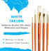 Princeton RealValue Paintbrush, Round 1,6,Bright 6,Filbert 8,Flat 12, Orange...