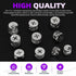 Swpeet 100Pcs 4 Sizes 3 in 1 Furniture Connecting Cam Lock Fittings Assortment Kit, Fastener Cabinet Connectors Hardware Bolts Furniture Connectin...