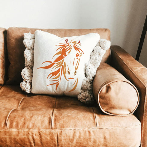 BENECREAT Horse Stencil, 12x12" Horse Head Painting Templates Reusable Animal Stencils Template for Scrapbooking, Fabric, Photo Album, Floor Furni...