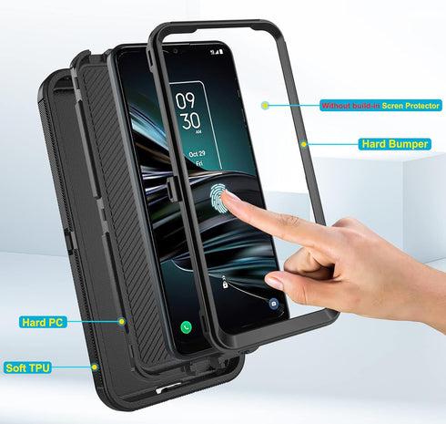 Asuwish Phone Case for LG Aristo 4/Astro 4+ Plus/Tribute Royal X320/Escape Plus/Journey LTE L322DL/K30 2019/Arena 2/X2/Prime 2 with Screen Protect...