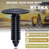 Rexka 100pcs M6.3 Splash Shield Wheel Cover Bumper Cover Retainer Clip Pin Rivet for Jeep Dodge Ram Chrysler 6501916 GM 22547243...
