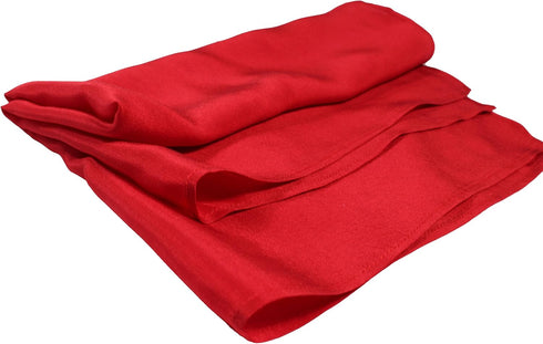 Posh Ruby Red Creamy Satin Silk Handkerchief – 100% Silk - Large 16" Pocket Square...