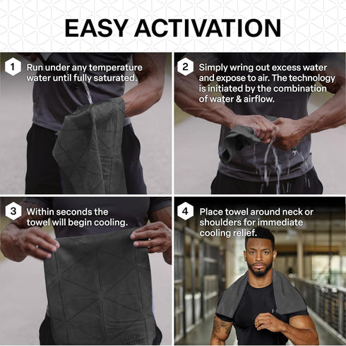 Cooling Neck Towel-Chill Pad Lasts 5 Hours Premium PVA Cooling Towel for Neck and Face-UPF 50+(Gray)...