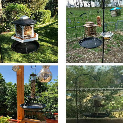 Bird Seed Catcher Tray Platform Feeder Hanging Tray Fits Most feeders Catches Most Falling Seed and Husk Great for Attracting Birds Outdoors, Back...