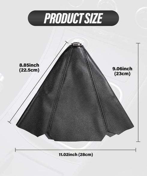 Universal Shift Boot Cover,Car Gear Gaiter Shifter Boot,Car Shift Boots Shift knob Dust Cover,Leather Manual/Auto Shifter Shift Boots Cover (PU Le...
