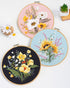 Santune 3 Pack Flower Embroidery Kit for Beginners Adults Cross Stitch Kits for Beginners Hand Embroidery with Plant Patterns and Instructions DIY...