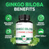 1000mg Ginkgo Biloba Supplements with L-Tyrosine, L-Theanine - 120 Capsules for 2-Month Supply - Support Focus, Mermory Function, Brain Health & V...