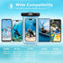 JOTO Universal Waterproof Phone Pouch Cellphone Dry Bag Case for iPhone 15 14 13 12 11 Pro Max 8 7, Galaxy S23 S22 S21, Pixel up to 7" -Blue...