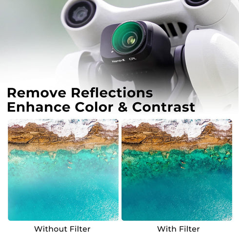 K&F Concept Mini 3/Mini 3 Pro Circular Polarizers CPL Filter Compatible with DJI Mini 3 /Mini 3 Pro Drone CPL Filter with 28 Multi-Coated...