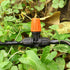 Upgraded Three-Way Atomizing Nozzle for 1/4 Inch Irrigation Tubing, 24 Pcs Adjustable Micro Spray Irrigation Emitters with Integrated 1/4 Inch Tee...