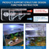 6pcs aquarium lid clips fish tank top cover lid support holder clip for rimless or rim fish tank...
