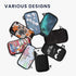 kwmobile Neoprene Sleeve for Smartphone Size XXL - 7" - Shock Absorbing Pouch Case - Protective Phone Bag - Meow Meow White/Black......