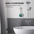 INSMY C12 IPX7 Waterproof Shower Bluetooth Speaker, Portable Small Speaker, Speakers Bluetooth Wireless Loud Clear Sound, Support TF Card Suction ...