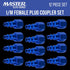 Master Elite Series 12 Piece Industrial I/M Type Plug Fittings Set with 1/4" NPT Female Threads - Attach to Quick-Connect Couplers, Air Hoses, Com...