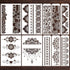 AFRITEE Paisley Stencils for Painting - 10 Pcs Paisley Pattern Reusable Painting Stencil Set, Pattern Border Crafts Stencil DIY Diary Painting Ste...