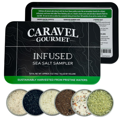 Infused Sea Salt Sampler Set, Finishing Salt for Seasoning, Gourmet Cooking Gift and Spice Variety Pack for Special Occasions, 0.5 oz x Bundle of ...