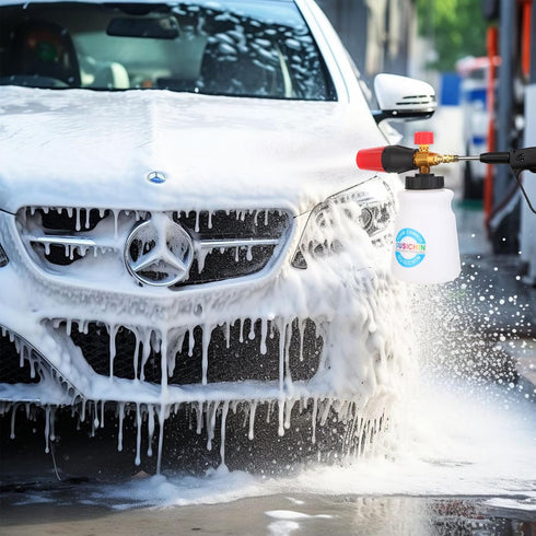 DUSICHIN Foam Cannon Soap Cannon for Pressure Washer Foam Gun Soap Sprayer 4000 PSI Wide Neck Snow Foam Gun Adjustable Nozzle Car Washer with 1L C...