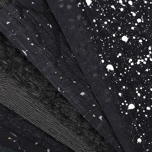 15 Pieces Scrapbook Paper Textured Paper, A5 Mulberry Snow Dot Mesh Fabric Mix Craft Papers Handmade Special Paper for Card Making Decoupage Colla...