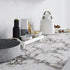Safiyya Wallpaper Marble Contact Paper Granite Wallpaper Peel and Stick Modern Adhesive Removable Wallpaper White and Grey Contact Paper for Count...