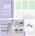 Savings binder challenge $5,050 with a 100 envelope challenge binder. A5 Savings Binder,budget planning booklet, goal challenge tracker, and day l...